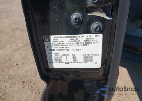 2003 Chevrolet Suburban 1500 Lt from USA, damaged, VIN 3GNFK16Z63G141758